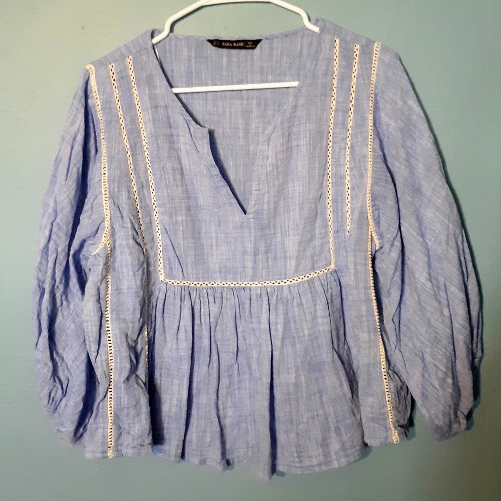 ZARA [balloon sleeve blouse]